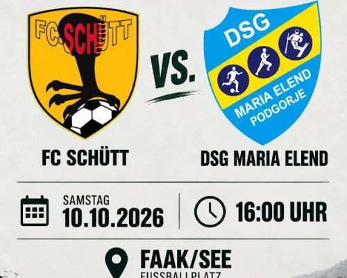 Auswärtsspiel – findet in Admira und nicht in Faak statt!